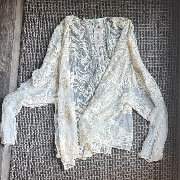 Sundance Cream Lace Cardigan - Picture 1 of 3